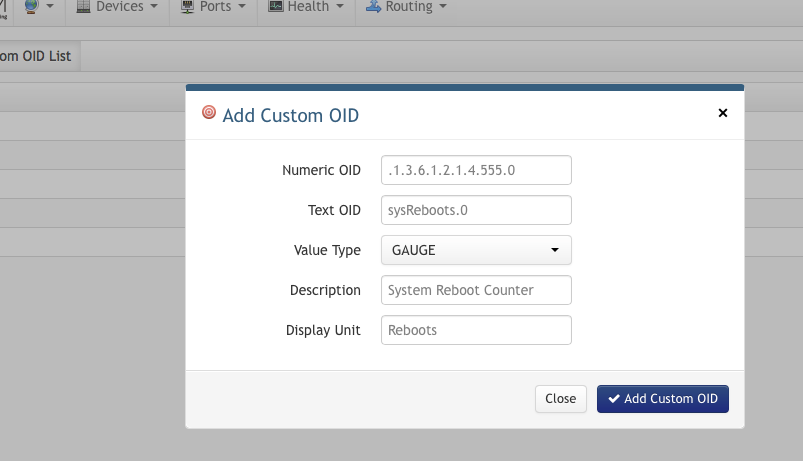 custom oid input fields